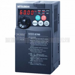 三菱變頻器FR-E720-0.1K日本原裝，電源三相220V,